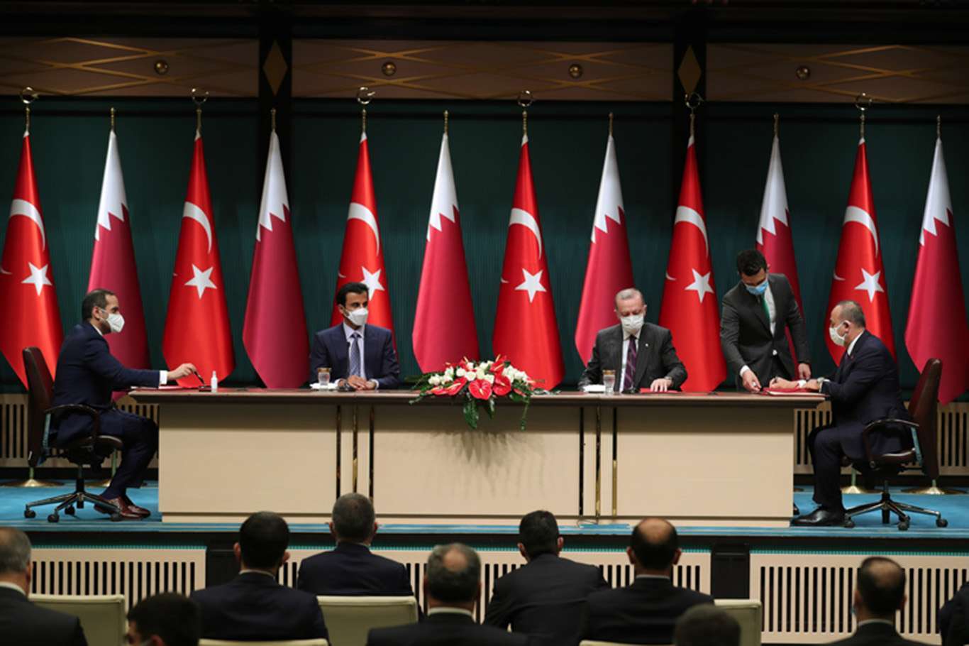 10 توافقنامه بین ترکیه و قطر امضا شد